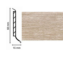 Плинтус Плинтус на деревянной основе Dollken S-60 flex life top 2485 s. oak white фото 1 | FLOORDEALER